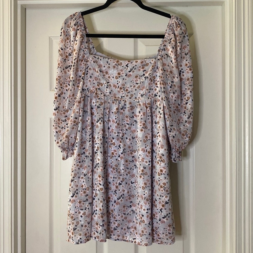 Francesca’s Blue Rain floral dress